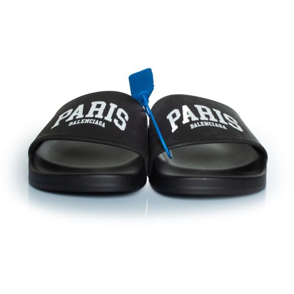 Balenciaga Pool slide paris print in black - Picture 3 of 9